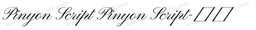 Pinyon Script Pinyon Script字体转换